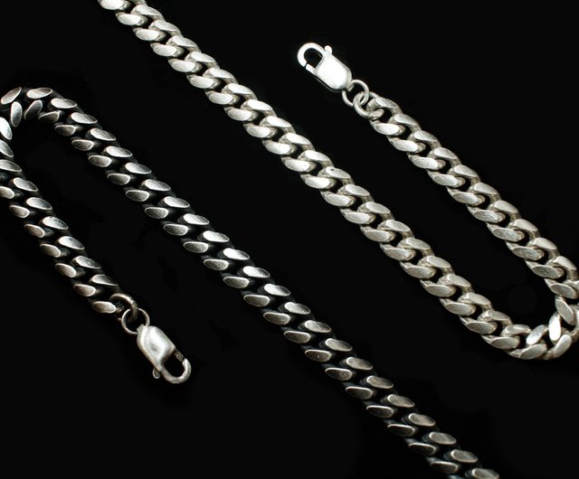 Anvil Silver Cuban Link Bracelet