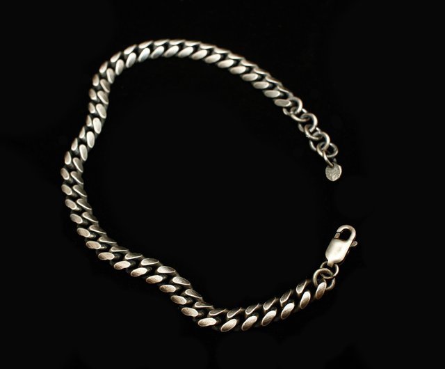 Anvil Silver Cuban Link Bracelet