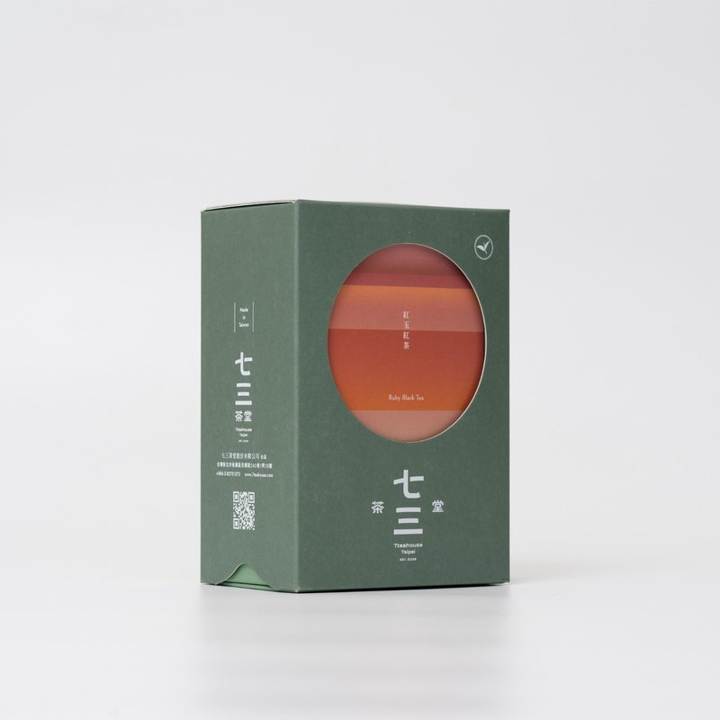 七三茶堂 精品原葉丨紅玉紅茶 50g–精裝盒 - 茶葉/茶包/水果茶 - 紙 綠色
