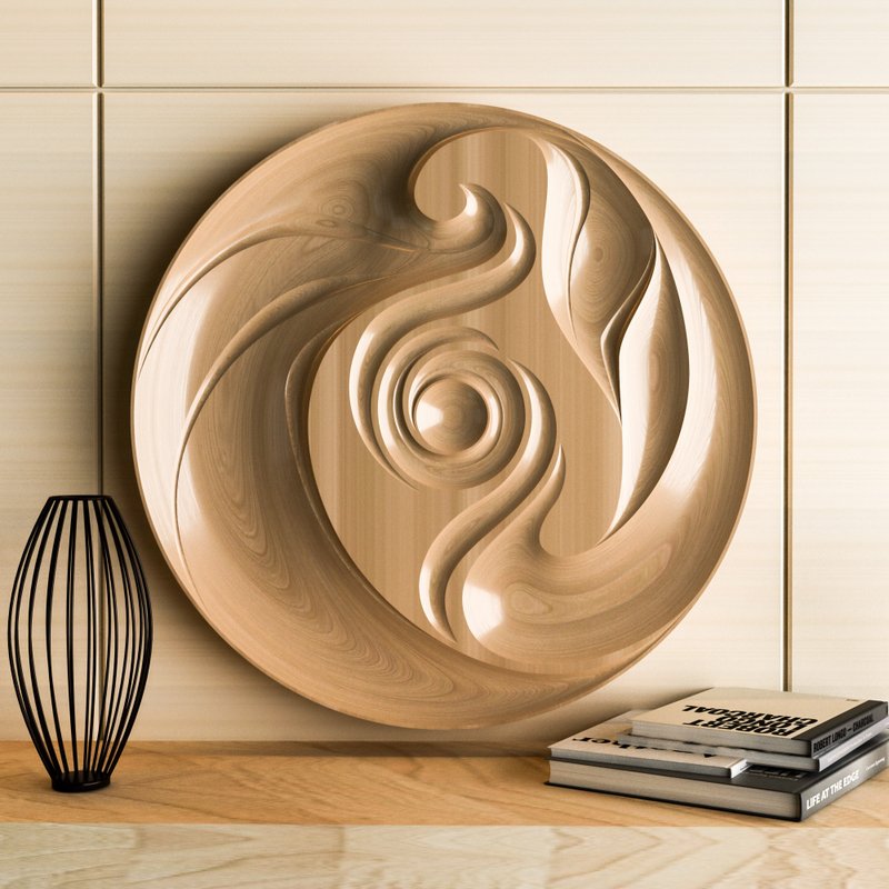 Round panel cnc router. Cnc files for wood. Cnc wood carving. Wall decor stl. - 其他數位設計 - 其他材質 
