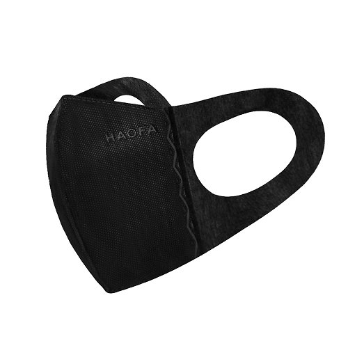 HAOFA立體口罩 HAOFA超透氣無痛感立體醫療口罩-霧黑色(30入)