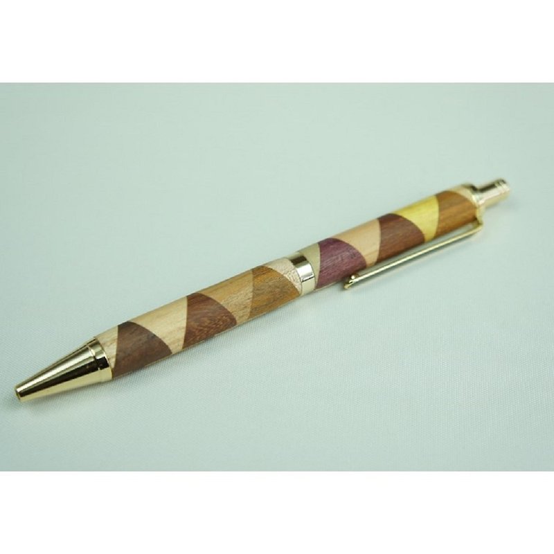 Parquet ballpoint pen / triangle check - กล่องดินสอ/ถุงดินสอ - ไม้ 