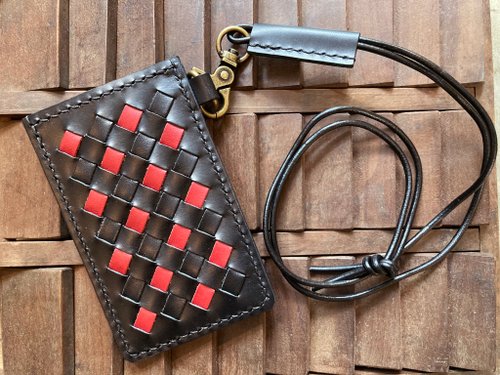 港產皮革｜Leatherism Handmade Products 織皮直身證件套 好好縫 皮革DIY材料包 義大利植鞣 卡片套 禮物