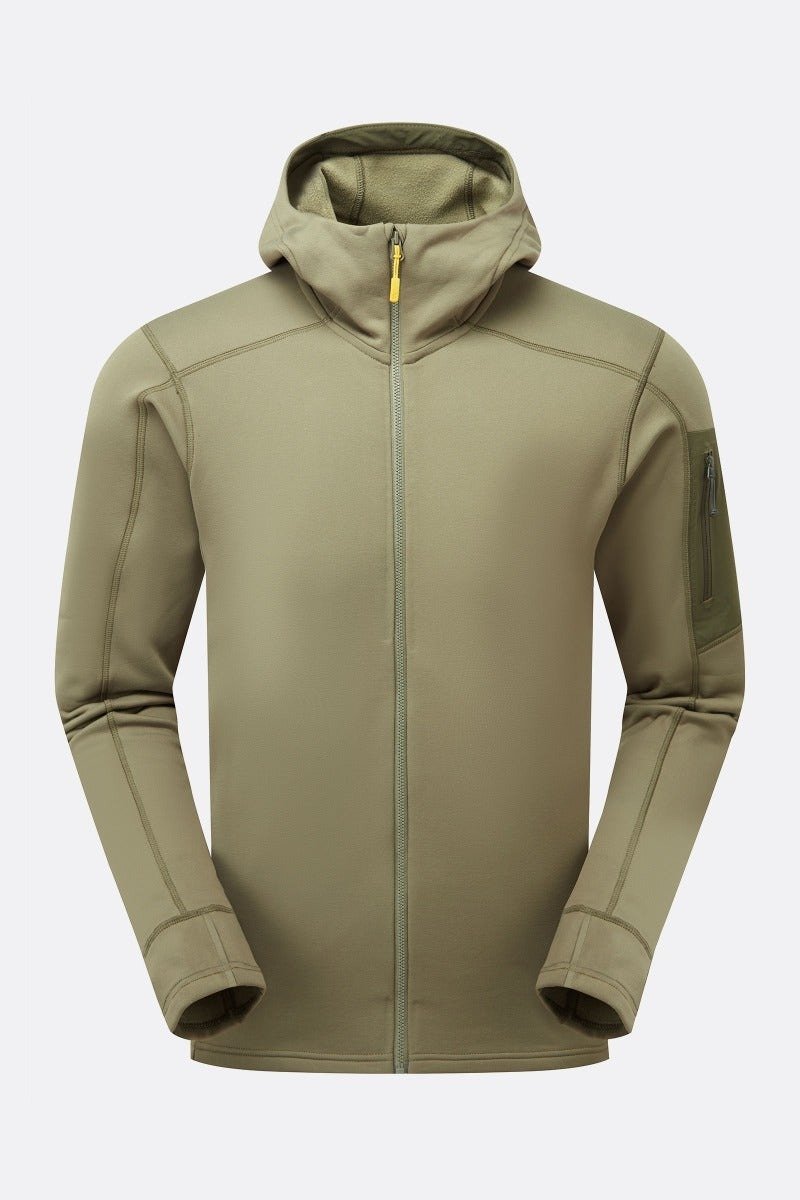 【RAB】Modulus Hoody 男款 淺卡其 - 運動上衣/排汗衫 - 聚酯纖維 卡其色