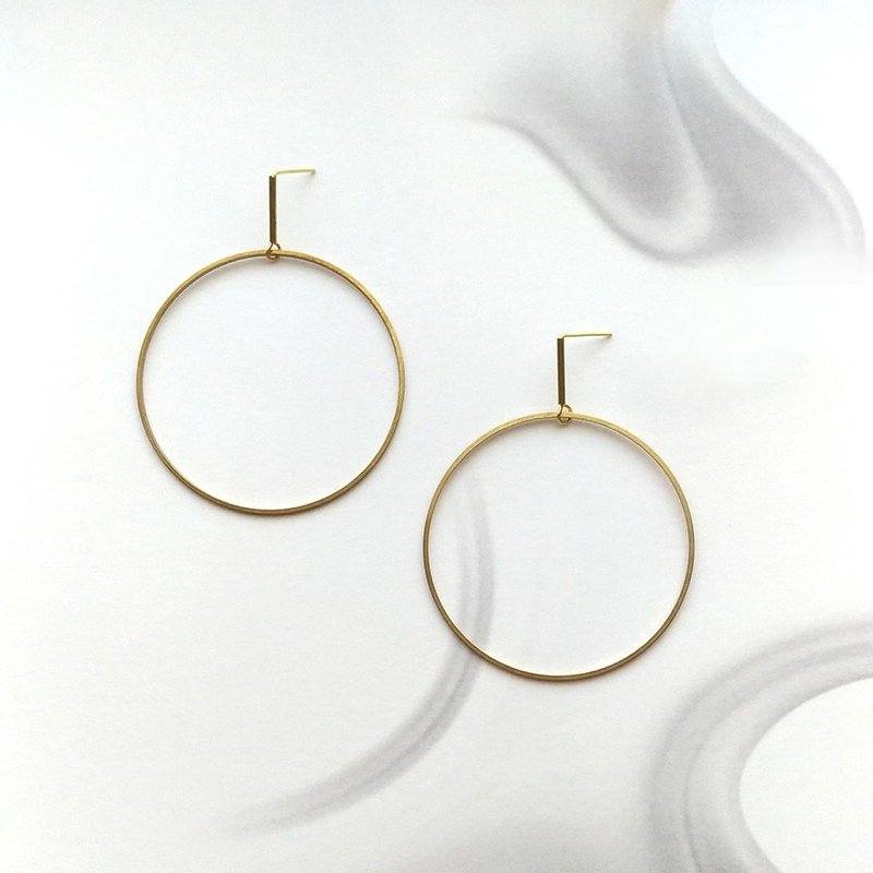 Wang e127 - Bronze earrings - Earrings & Clip-ons - Copper & Brass Gold