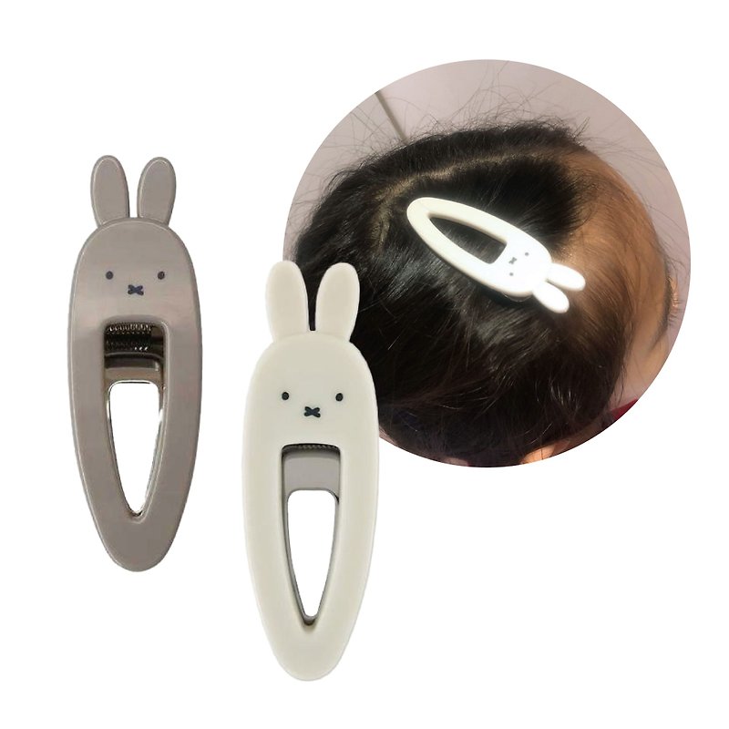 [MIFFYx Japan Shobido Return] Rabbit style iron hair clip bangs clip edge hair clip - เครื่องประดับผม - วัสดุอื่นๆ 