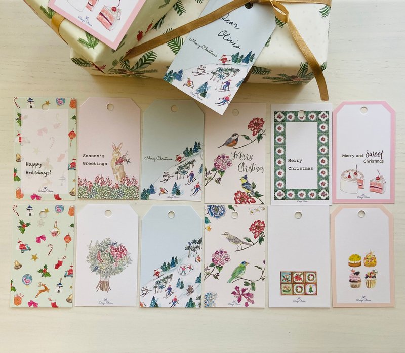 Christmas Gift Tag Set - Cards & Postcards - Paper Multicolor