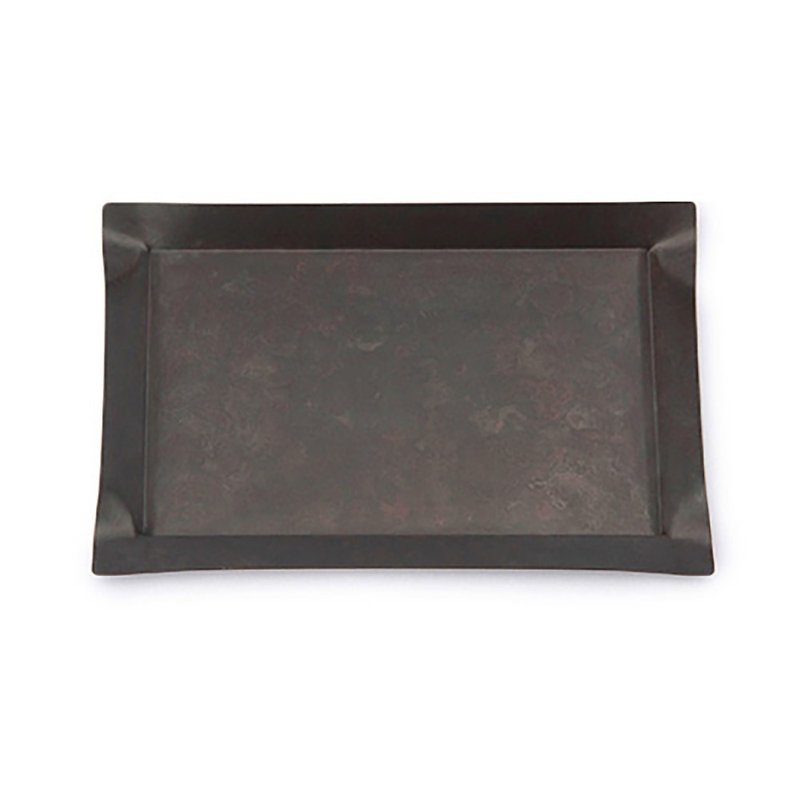 トーンスクエアブロンズカラープレートブラックブロンズ（M） - 置物 - 銅・真鍮 ブラック