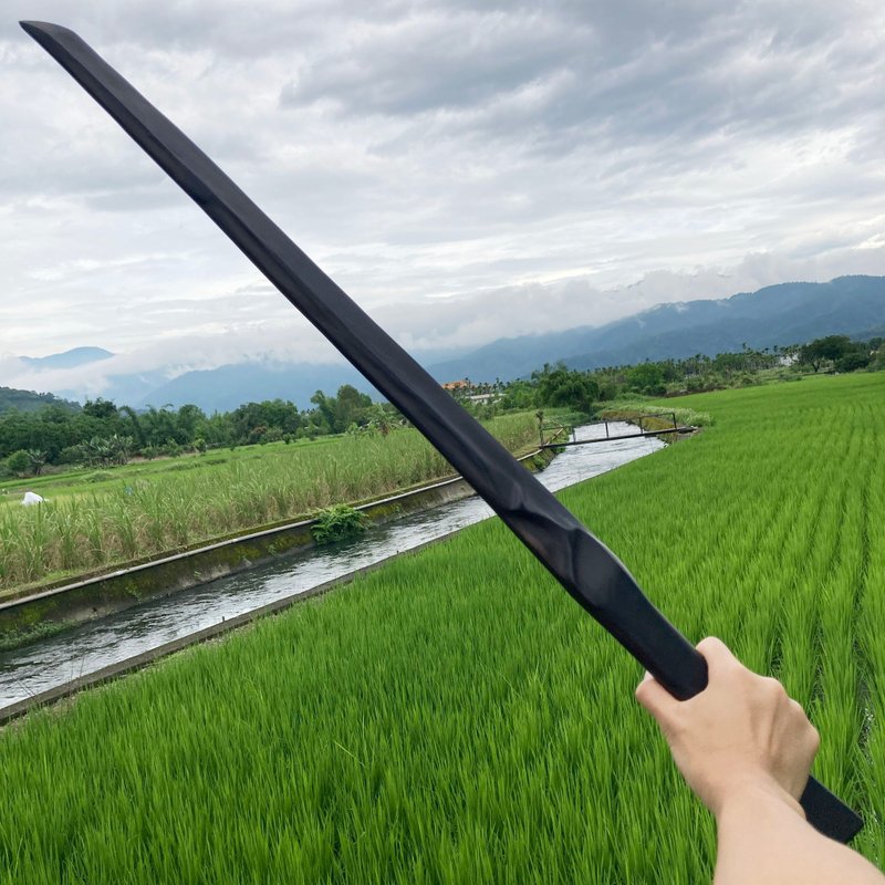 I sell sword demon knife to see Xiao handmade art wooden sword wooden knife samurai knife Japanese sword magic sword - Items for Display - Wood Black