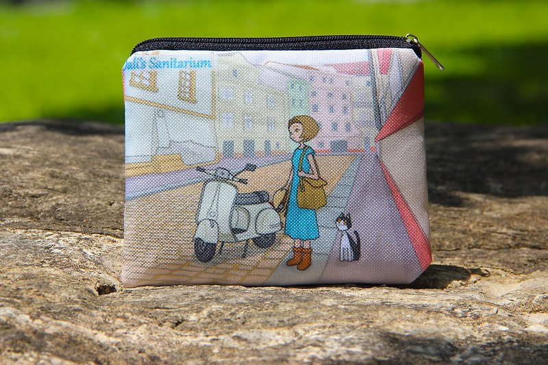 Old cat nursing home meets coin purse - Wallets - Other Man-Made Fibers 