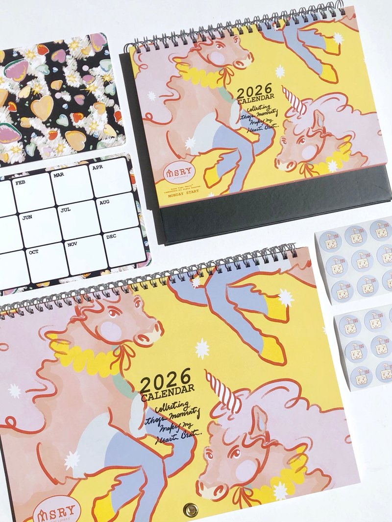 【限時預購】收集讓我心動的瞬間 | 2026年月掛曆 - 日曆/月曆/年曆 - 紙 多色