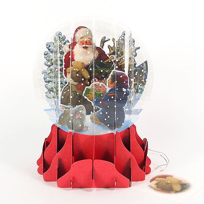 Send a gift to the old man snowball stereo card [Up With Paper-card Christmas series] - Cards & Postcards - Paper Red