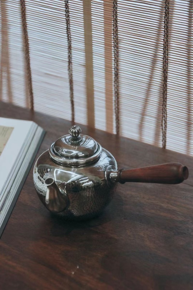 Shang frame pin general jar xingxing sterling Silver pot Silver pot tea making tea 300cc - Teapots & Teacups - Sterling Silver 