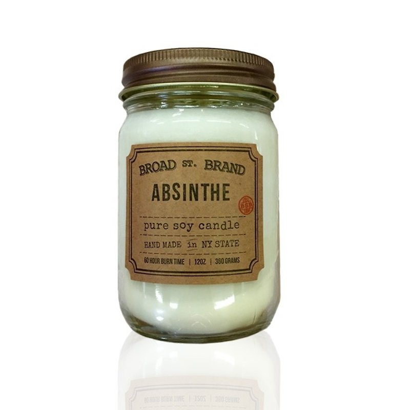 [KOBO] American Soy Essential Oil Candle - Absinthe (360g / combustible 60hr) - Candles & Candle Holders - Wax White