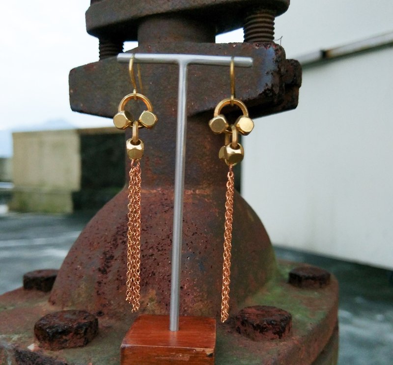 Brass Tassel Earrings - Earrings & Clip-ons - Other Metals 