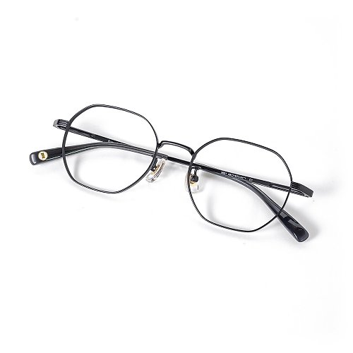 跌破眼鏡 - Queue Eyewear 全新設計│小多邊眼鏡【鈦氣了!系列】－免費升級UV420濾藍光鏡片