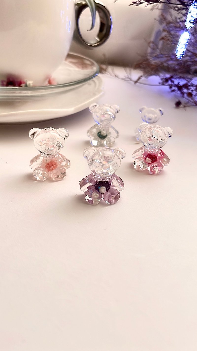Bubble Mini Bear Garden Reward Price 290 Fully Handmade - General Rings - Plants & Flowers Pink