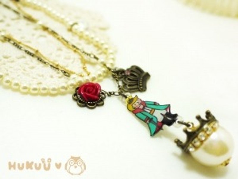 §HUKUROU§ Little Prince Multi-level Mini Planet Necklace - Necklaces - Plastic 