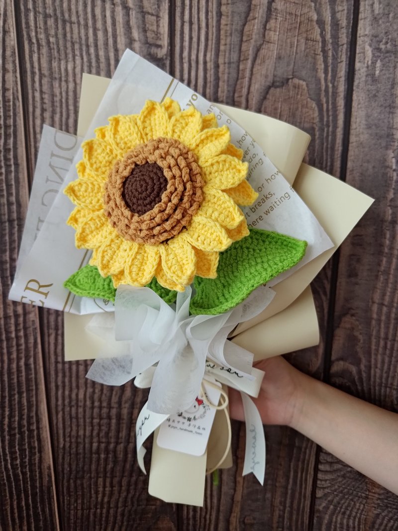 sunflower - ช่อดอกไม้แห้ง - เส้นใยสังเคราะห์ สีเหลือง