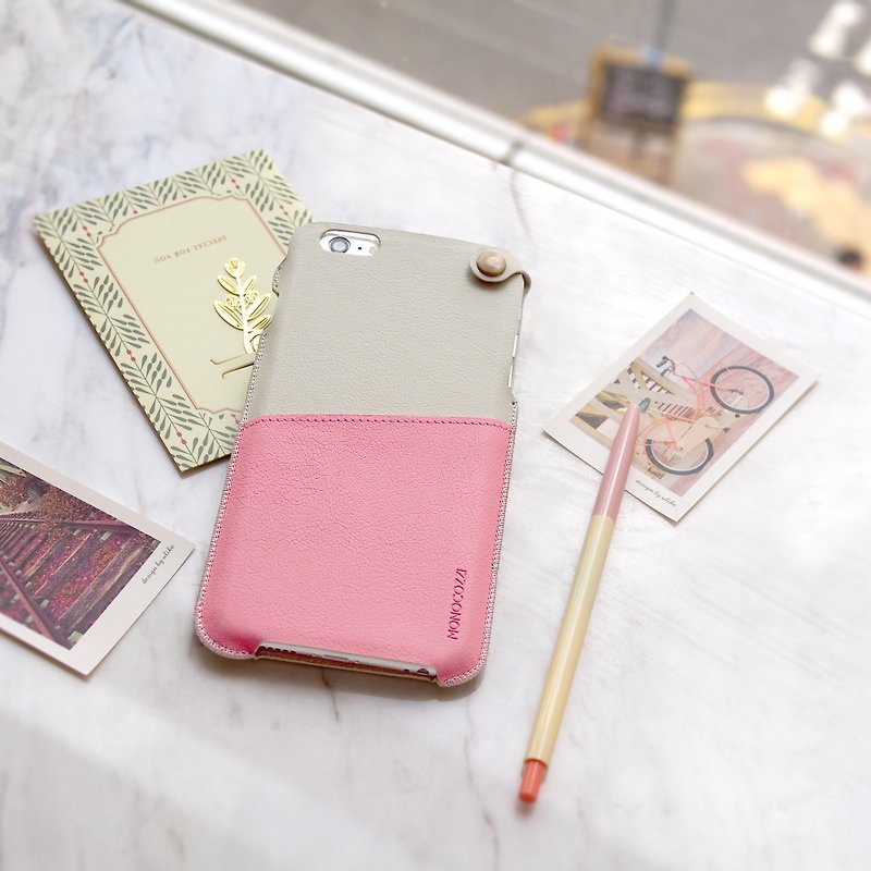 POSH | SOFT LEATHER POUCH FOR IPHONE 6/6S Plus - Pink - Phone Cases - Faux Leather Pink