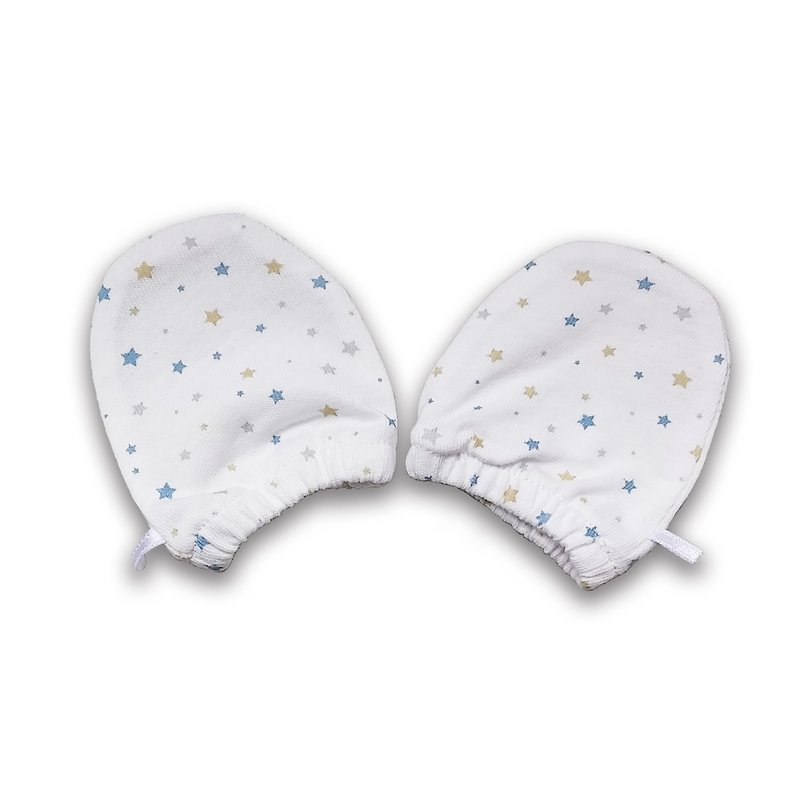 [Deux Filles Organic Cotton] Newborn Star Gloves - อื่นๆ - ผ้าฝ้าย/ผ้าลินิน สีน้ำเงิน