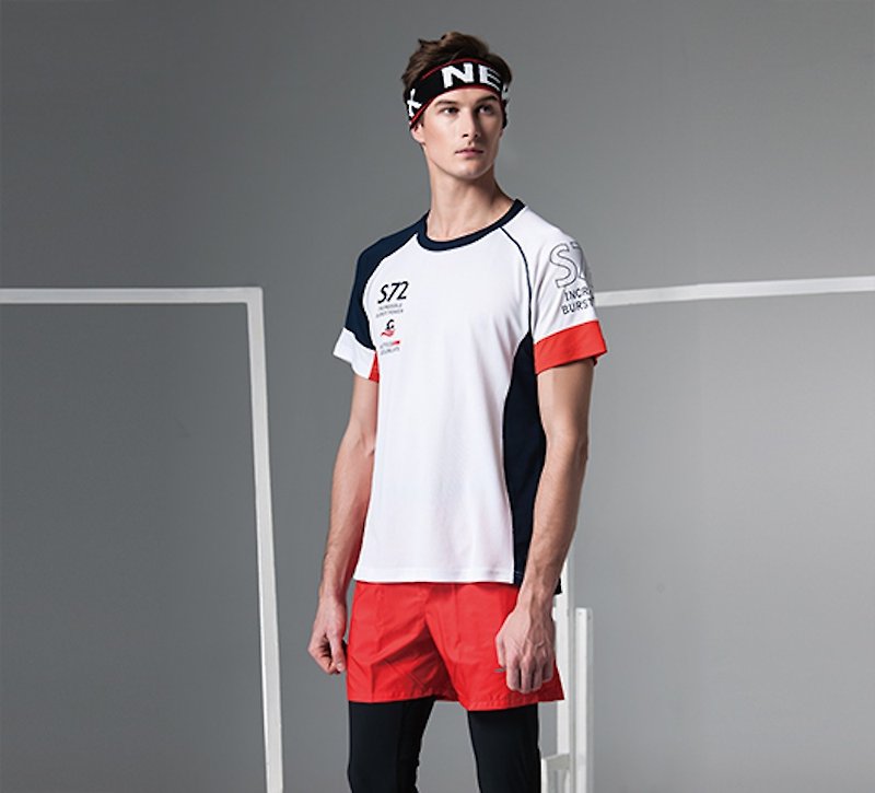 MIT Cool Crew Neck Shirt - ชุดกีฬาผู้ชาย - เส้นใยสังเคราะห์ หลากหลายสี
