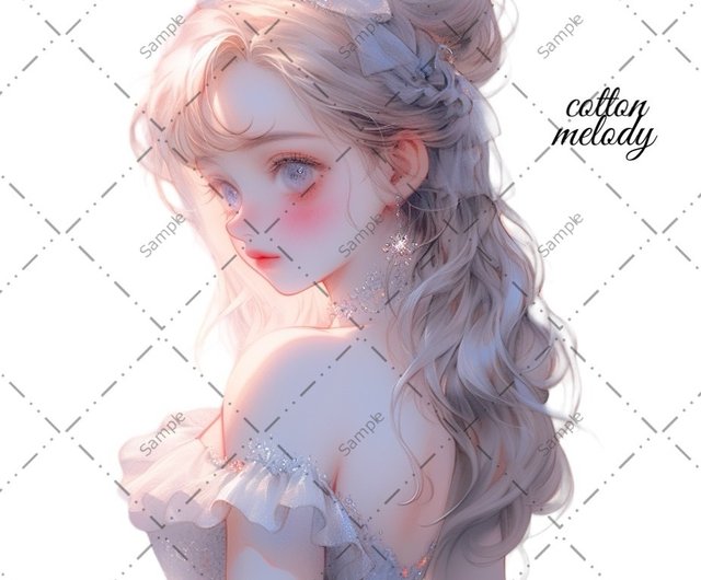 限定】cotton melody / cotton bag / 人物ステッカー オリジナル