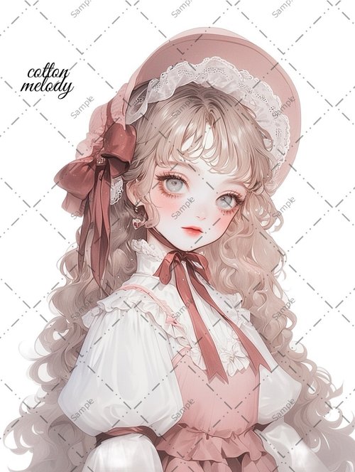 限定】cotton melody / cotton bag / 人物ステッカー オリジナル
