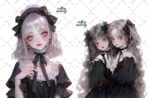 限定】cotton melody / cotton bag / 人物ステッカー オリジナル