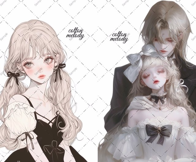 限定】cotton melody / cotton bag / 人物ステッカー オリジナル