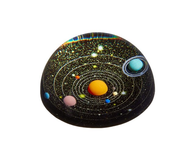 Kikkerland 惑星ペーパーウェイト マイクロ太陽系 星空 宇宙