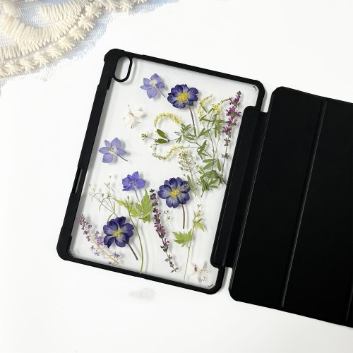 FeimeiPresents 碎花小草手工押花iPad外殼 iPad Air 11寸 13寸 iPad Pro 11寸13