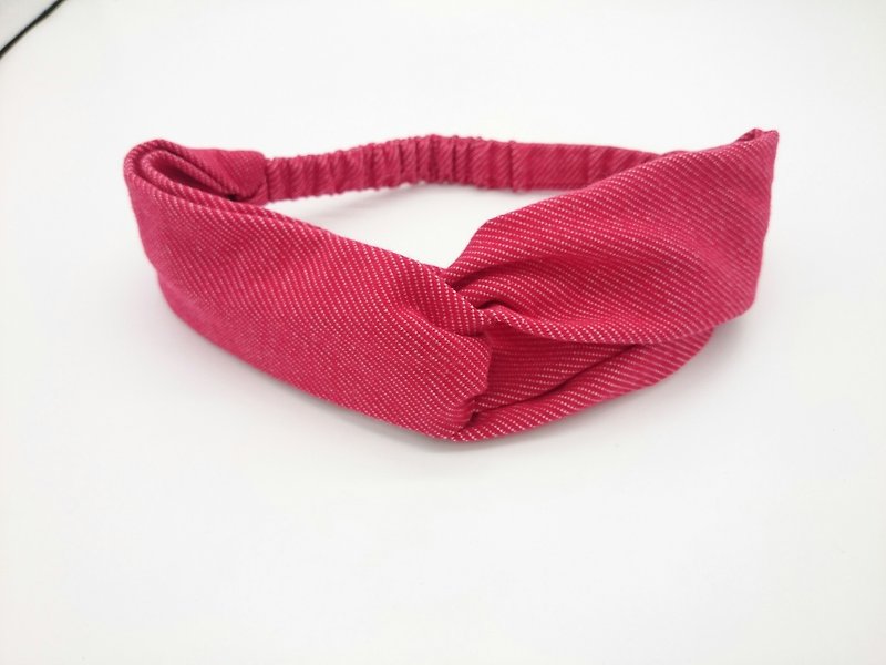 Red cross hairband hairband - Headbands - Cotton & Hemp 
