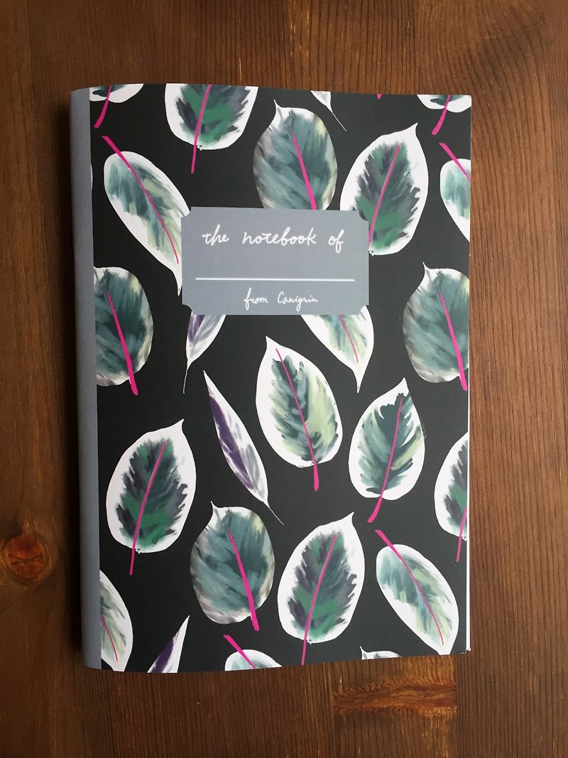 Leaf Indian Oak Notebook - สมุดบันทึก/สมุดปฏิทิน - กระดาษ สีเขียว