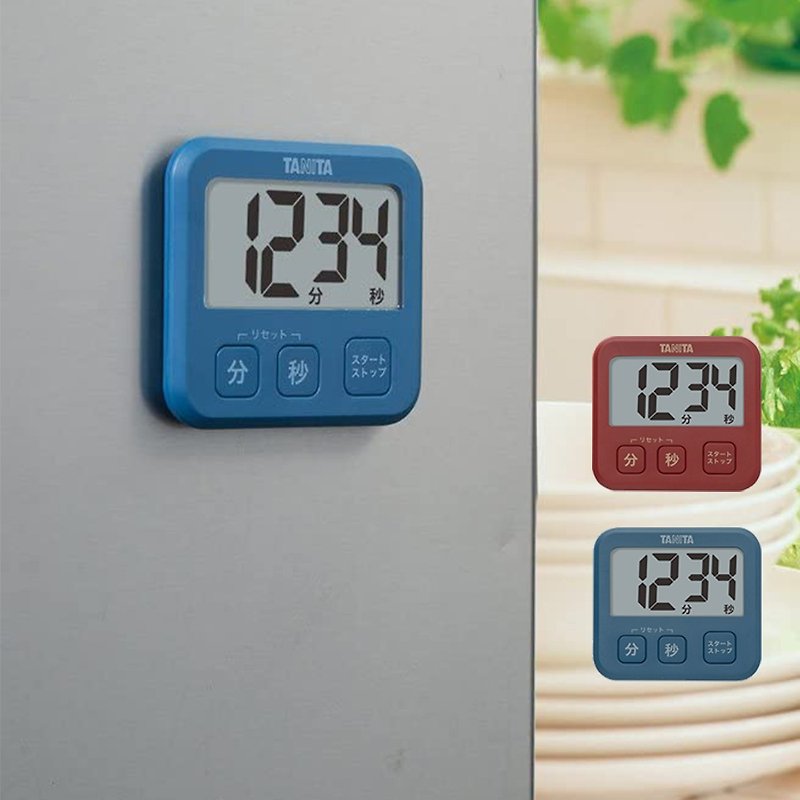 【Tanita】Electronic timer TD-408 (large screen/ultra-thin type) - Kitchen Appliances - Plastic 