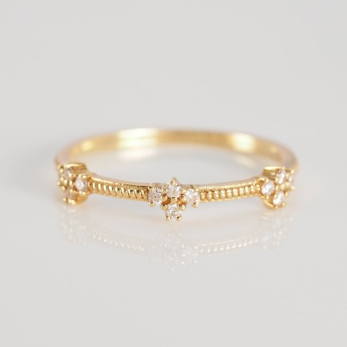 IRIZA Jewellery 18K金鑽石片戒指 18K Gold The Diamondflakes Ring