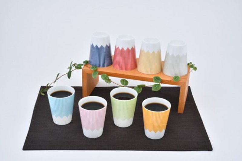 Mt.FUJI MOTIF CUP(HL)  GREEN - แก้ว - เครื่องลายคราม สีเขียว