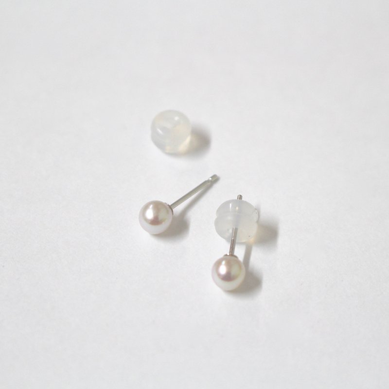Akoya Pearl K14WG earrings around 6mm - Earrings & Clip-ons - Gemstone Gray