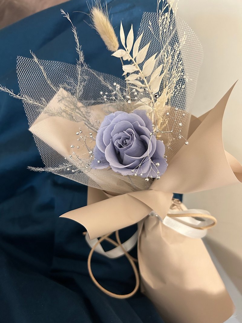【花束】Mist blue - 乾花/永生花 - 植物．花 藍色