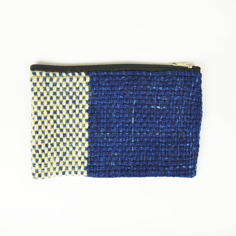 Wool handbag - Fair trade - พรมปูพื้น - ขนแกะ สีน้ำเงิน