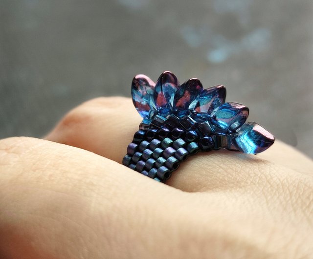 Blue 2024 dragon ring