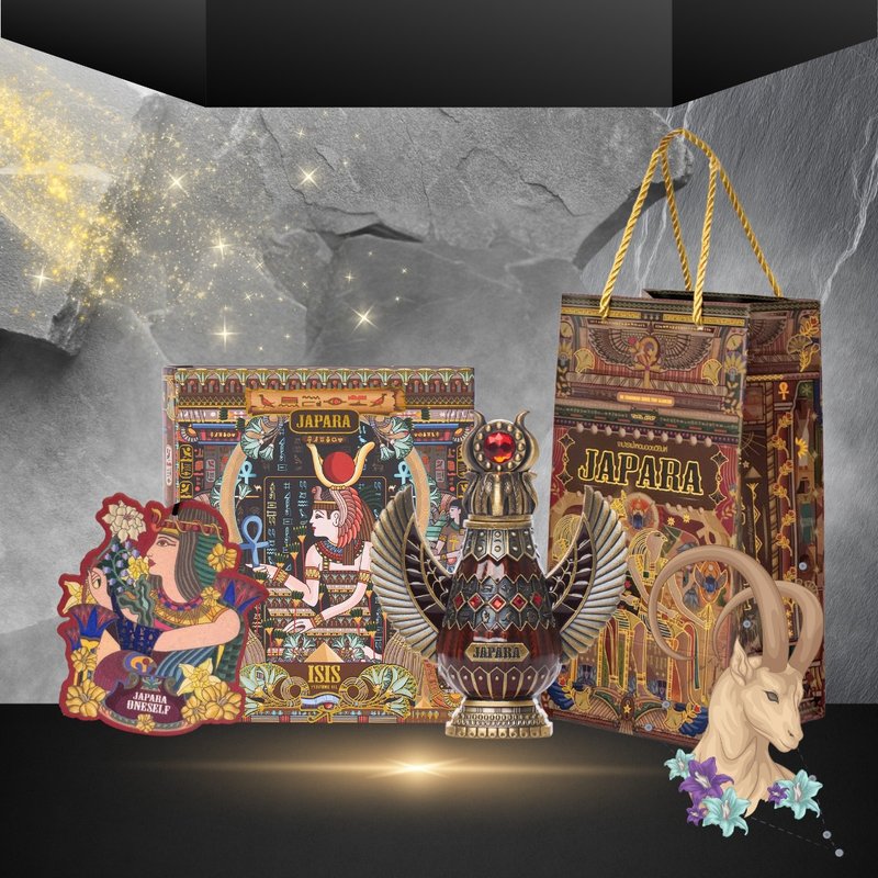 Isis Veil | 8ml Essence - Egyptian Perfume Oil for Capricorn Birthdays / Gift Scent Card - น้ำหอม - วัสดุอื่นๆ 