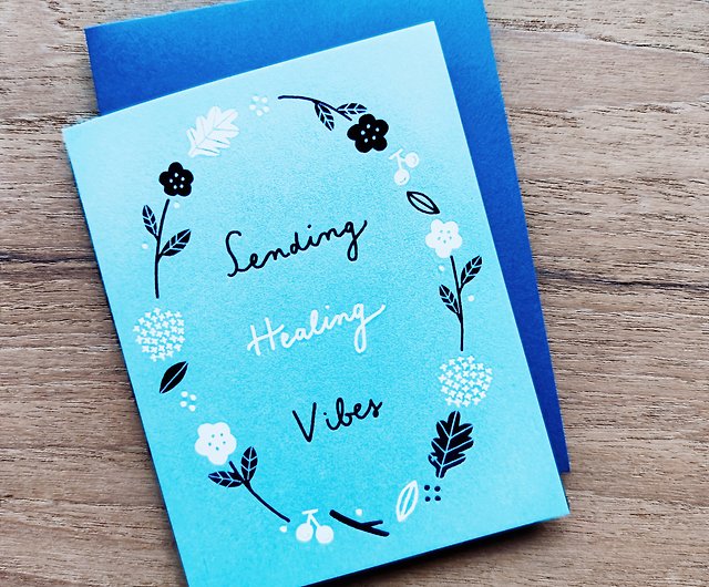 Sending Healing Vibes - Greeting Card - Shop Pianissimo Press