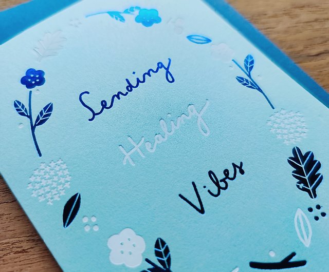 Sending Healing Vibes - Greeting Card - Shop Pianissimo Press