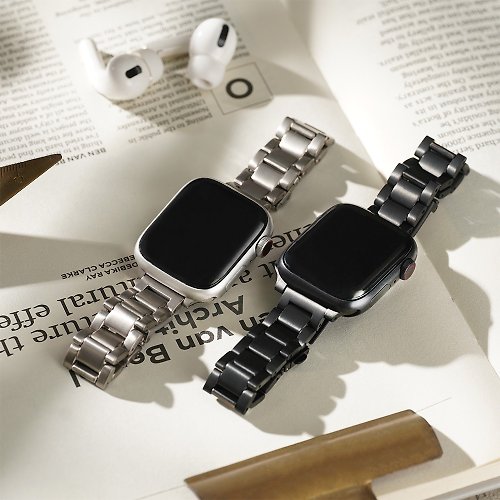 W.WEAR 時間穿搭 Apple watch - 16MM 鈦金屬 蘋果專用錶帶