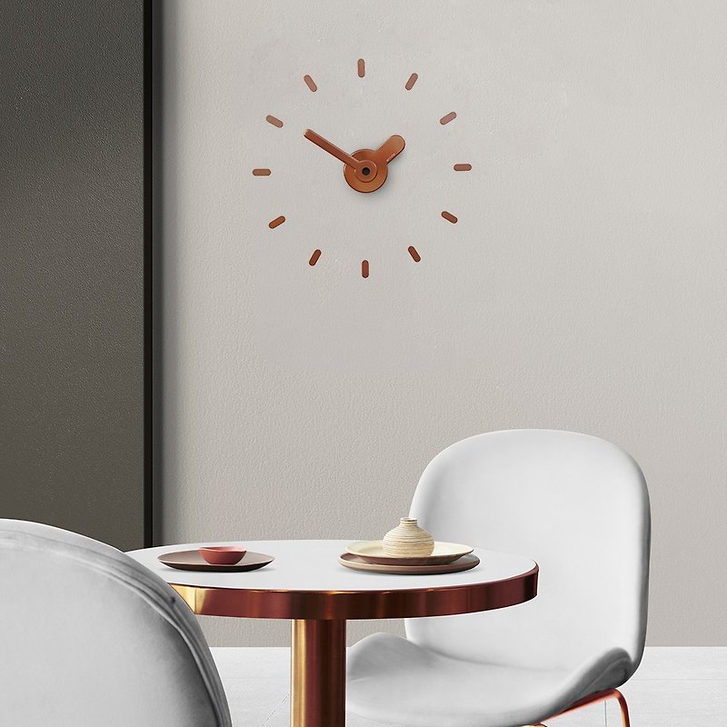 On-Time Wall Clock Peel and Stick V1M Rose Gold 48-60 Cm. - Clocks - Aluminum Alloy Gold
