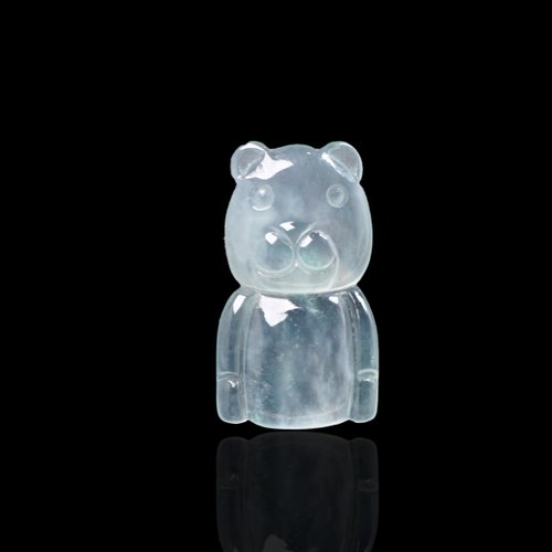 瓔珞珠寶盒 E.L.Jewelry Box 放光玻璃種翡翠熊熊 | 天然緬甸玉A貨翡翠 | 送禮