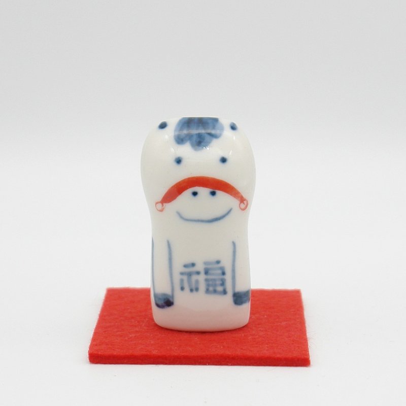 生肖擺飾 手作陶偶 迷你尺寸 小馬造型 馬年 - 裝飾/擺設  - 陶 白色