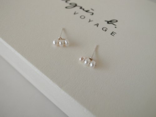 ChloMi 【耳環】925 純銀 珍珠耳環 基本款 情人節禮物