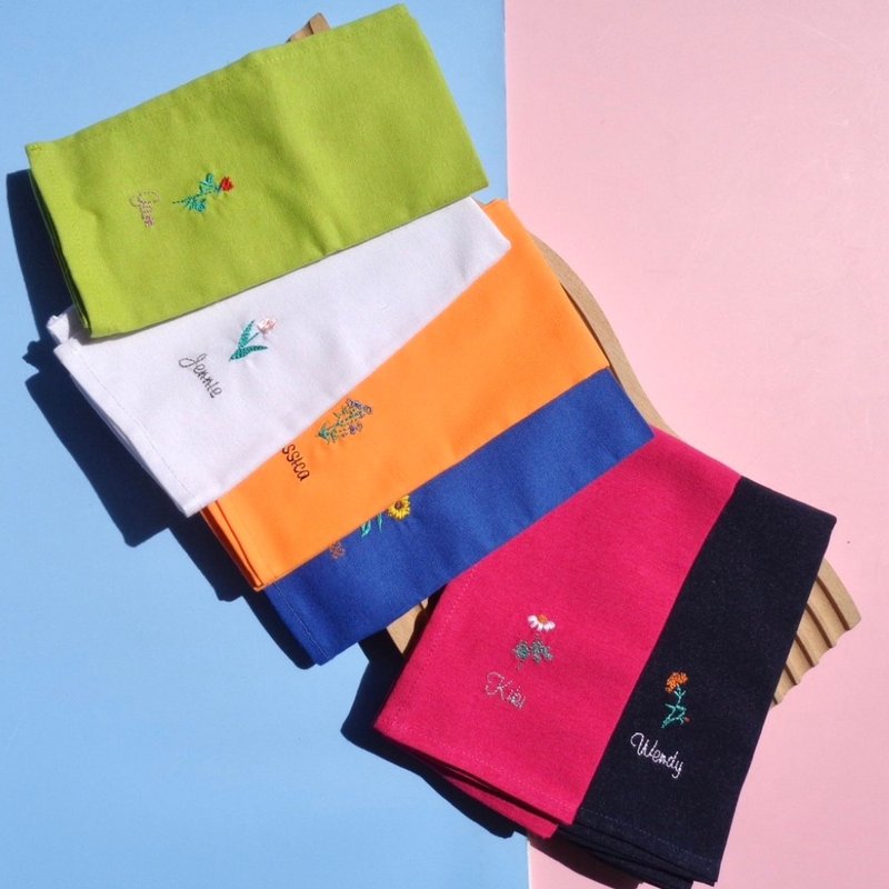 Personalized embroidery handkerchief - Handkerchiefs & Pocket Squares - Thread Multicolor